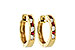 A010-48364: EARRINGS .16 RUBY .26 TGW