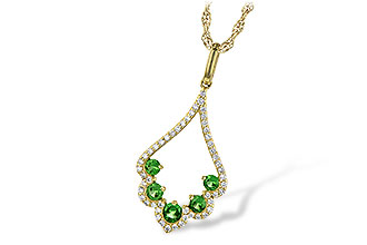 A199-54755: NECK .34 GREEN GARNET .53 TGW