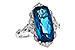 A199-55637: LDS RG 6.75 LONDON BLUE TOPAZ 6.90 TGW