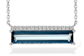 A199-60228: NECK 2.70 LONDON BLUE TOPAZ 2.80 TGW