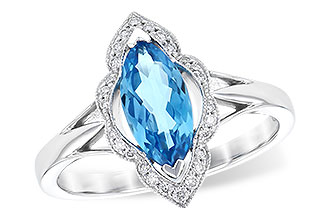 A282-33891: LDS RG 1.26 BLUE TOPAZ 1.37 TGW