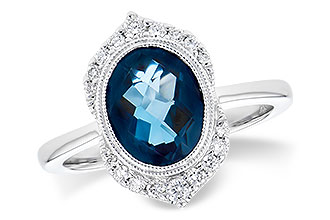 A282-34782: LDS RG 1.86 LONDON BLUE TOPAZ 2.00 TGW