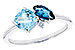 A283-20219: LDS RG 1.49 TW BLUE TOPAZ 1.52 TGW