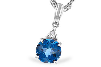 A283-22937: NECK 1.60 LONDON BLUE TOPAZ 1.61 TGW (7MM RD)