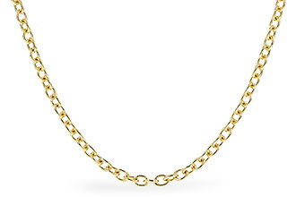 A283-24755: CABLE CHAIN (18IN, 1.3MM, 14KT, LOBSTER CLASP)