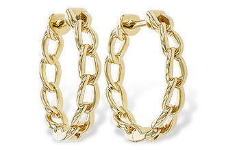 A284-10228: GOLD EARRINGS (18MM)