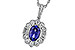 A284-10237: NECKLACE .80 TANZANITE 1.15 TGW (7x5MM OV)