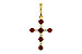 A284-11146: PENDANT .34 TW RUBY .42 TGW