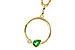 A284-11155: NECKLACE .20 EMERALD .22 TGW