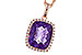 A284-12046: NECKLACE 4.57 AMETHYST 4.81 TGW (12x10MM CU)
