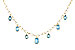 A284-12073: NECKLACE 4.10 TW BLUE TOPAZ (17")