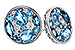 A284-12937: EARRINGS 1.02 TW BLUE TOPAZ 1.18 TGW
