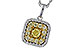 A284-12955: NECK .23 FANCY YELLOW DIAMONDS .65 TW