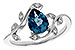 A284-12964: LDS RG 1.20 LONDON BLUE TOPAZ 1.26 TGW (8x6MM LBT)