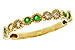 A284-15700: LDS WED RG .11 TW EMERALD .20 TGW