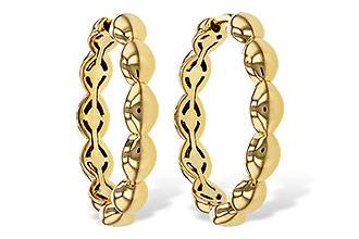 A284-16555: GOLD EARRINGS (21MM)