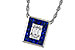 A284-16591: NECKLACE .84 SAPPHIRE TW 1.02 TGW