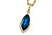 A284-16628: NECK 2.14 LONDON BLUE TOPAZ 2.20 TGW (12x6MM MQ)