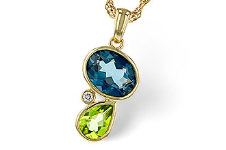 A284-17491: NECKLACE 2.43 SEMI-PREC (PER,LBT) 2.45 TGW