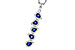 A284-17537: NECKLACE .95 TW SAPPHIRE 1.19 TGW