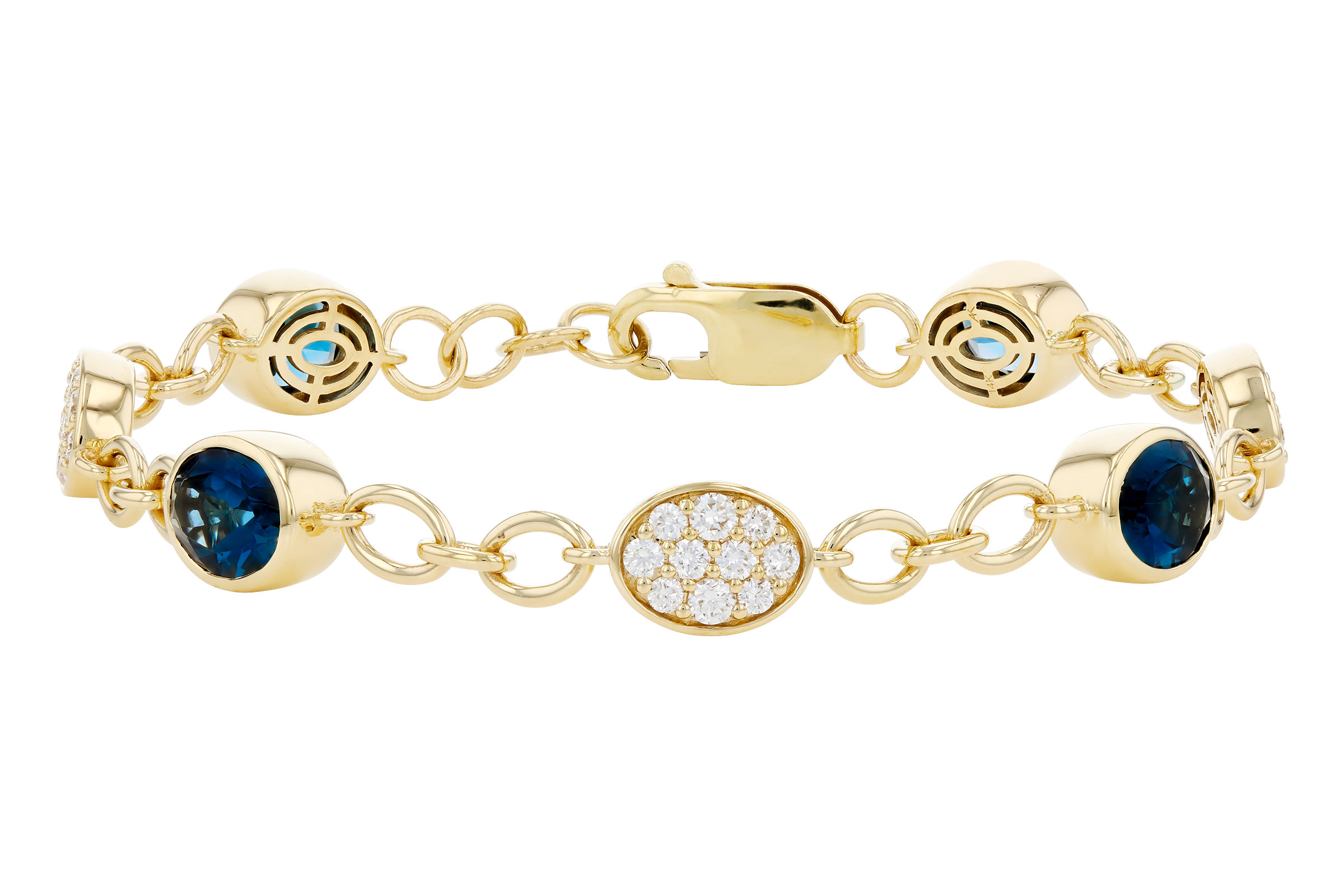 A285-02964: BRACELET 5.24 TW LONDON BLUE TOPAZ 6.00 TGW (7")