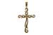 B015-94764: CROSS PENDANT .01 BR