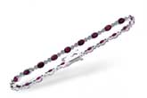 B193-26564: BRACELET 4.08 RUBY 4.55 TGW