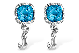 B196-88446: EARR 2.10 BLUE TOPAZ 2.14 TGW