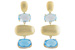 B197-73873: EARR 10.29 BLUE TOPAZ 10.41 TGW