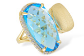 B197-73882: LDS RG 8.20 BLUE TOPAZ 8.31 TGW