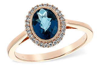 B198-64746: LDS RG 1.27 LONDON BLUE TOPAZ 1.42 TGW