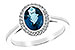 B198-64746: LDS RG 1.27 LONDON BLUE TOPAZ 1.42 TGW