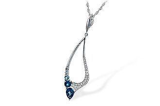 B198-70191: NECK .83 BLUE TOPAZ 1.00 TGW