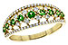 B199-54773: LDS RG .35 GREEN GARNET .67 TGW