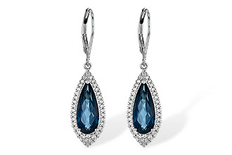 B199-55637: EARR 5.05 LONDON BLUE TOPAZ 5.42 TGW