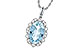 B199-60209: NECKLACE 2.40 AQUA 2.57 TGW (12x8MM AQ)