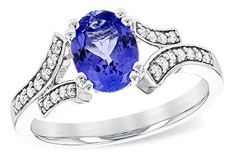 B199-61173: LDS RG 1.15 TANZANITE 1.30 TGW
