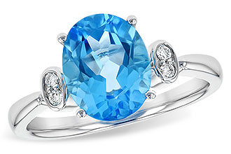 B199-62082: LDS RG 2.84 BLUE TOPAZ 2.90 TGW