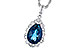 B282-33891: NECK 2.25 LONDON BLUE TOPAZ 2.40 TGW (10x7 PS)