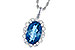 B282-35682: NECK 3.60 LONDON BLUE TOPAZ 3.77 TGW (12x8MM LBT)