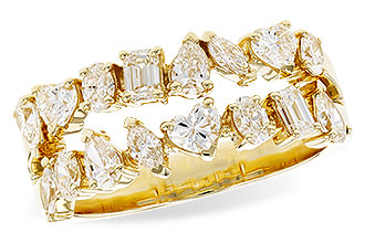 B283-21137: LDS DIA WED RG 1.38 TW FANCY CUT DIAS