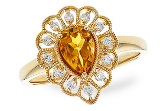 B283-21164: LDS RG .62 CITRINE .75 TGW