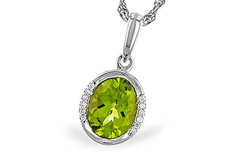 B283-22064: NECKLACE 1.72 TW PERIDOT 1.75 TGW (9x7 PER)