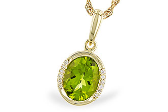 B283-22064: NECKLACE 1.72 TW PERIDOT 1.75 TGW (9x7 PER)