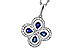 B284-11128: NECKLACE .68 SAPPHIRE TW .96 TGW