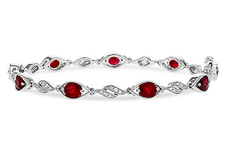 B284-11173: BRACELET 3.68 RUBY 3.92 TGW (7")