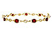 B284-11173: BRACELET 3.68 RUBY 3.92 TGW (7")