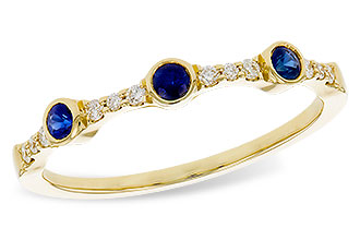 B284-12037: LDS WED RG .16 SAPPHIRE .25 TGW