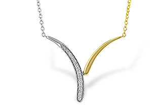 B284-13882: NECKLACE .12 TW (18")