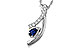 B284-14728: NECKLACE .23 SAPP .40 TGW (5x3 SAPP)